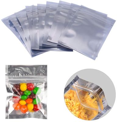 Metalized resealable σαφής μπροστινή υγρασία σακουλών τσαντών φύλλων αλουμινίου πλαστική συσκευάζοντας - απόδειξη