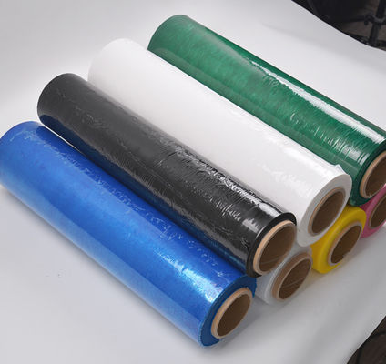 Τυλίγοντας χρωματισμένη ταινία ταινία 26mm76mm τεντωμάτων PE LLDPE εσωτερική διάμετρος πυρήνων
